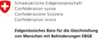 Logo Eidgenössisches Büro für die Gleichstellung von  Menschen mit Behinderungen EBGB